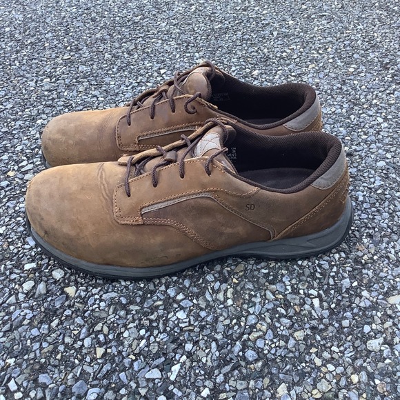 Red Wing Shoes Work Oxford Brown Leather Lace Up Safety Toe Men's Size 10H - Picture 13 of 13